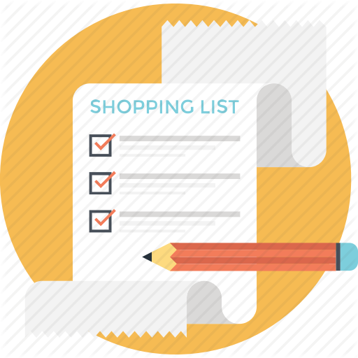 Grocery List Icon at Vectorified.com | Collection of Grocery List Icon ...