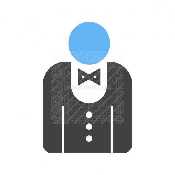 600x600 Groom Blue Black Icon