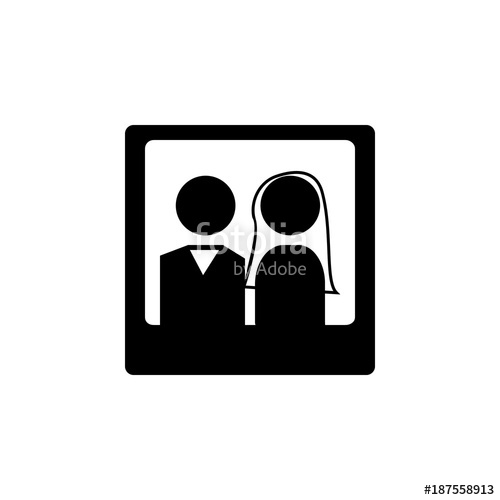500x500 Picture Of The Bride And Groom Icon Lovers Icon Wedding Element