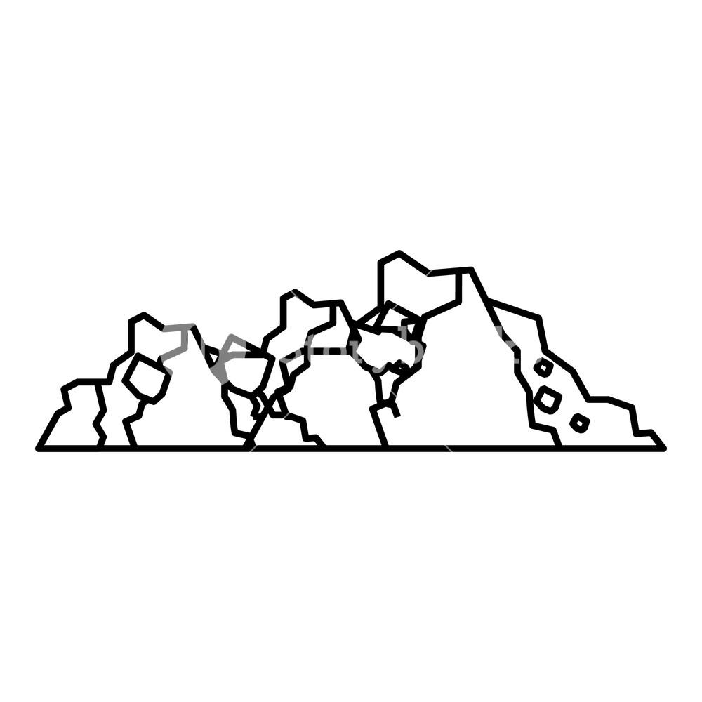 1000x1000 Ground Icon Outline Illustration Of Ground Vector Icon For Web