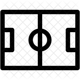 256x256 Football Ground Icon Of Line Style