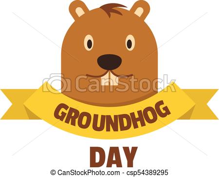 450x365 Groundhog Day Icon, Flat Style Groundhog Day Icon Flat