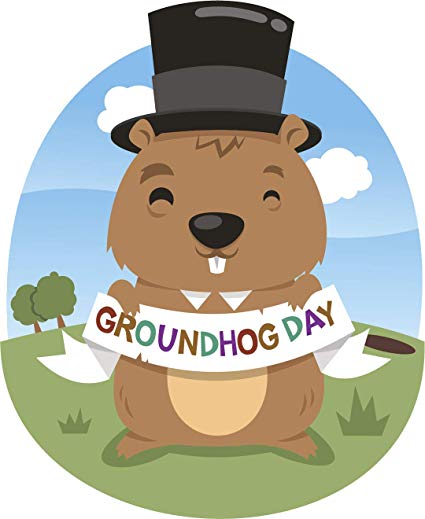 425x519 Cute Adorable Ground Hog Cartoon Icon Vinyl Sticker
