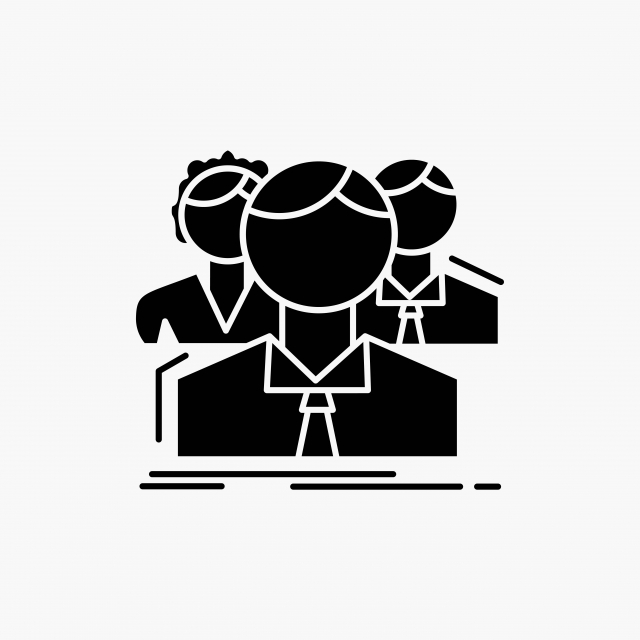 640x640 Group Multiplayer People Team Online Glyph Icon Vector Isol