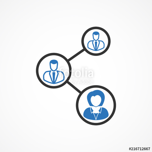 500x500 Illustration Of Crowd Of People Icon Silhouettes Vector Social