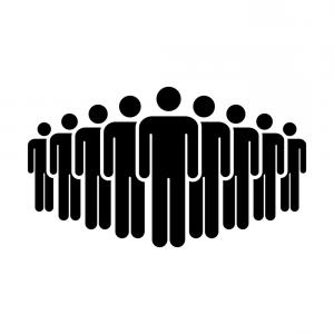 300x300 People Group Icon Simple Illustration Of People Group Vector Icon