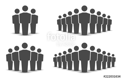 500x323 People Icons Set Team Icon Group Of People Vector Illustration
