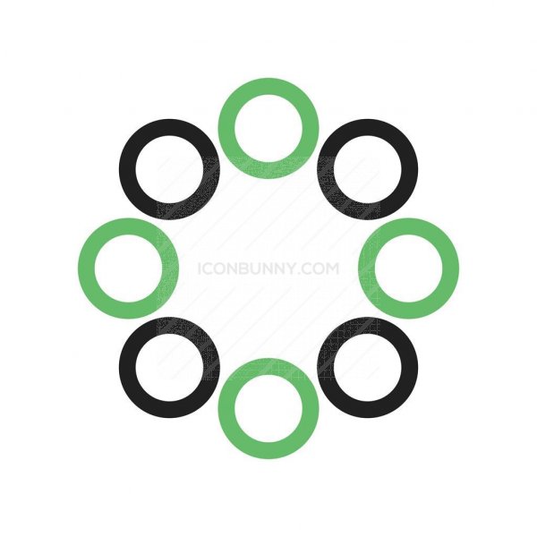 600x600 Group Work Line Green Black Icon