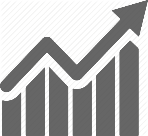 512x470 Analys, Analytics, Arrow, Ascending, Chart, Diagram, Grow Icon