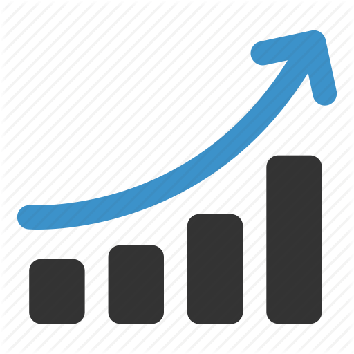 512x512 Analysis, Arrow, Chart, Graph, Growth, Increase, Statistics Icon