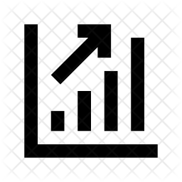 256x256 Growth Chart Icon Of Glyph Style