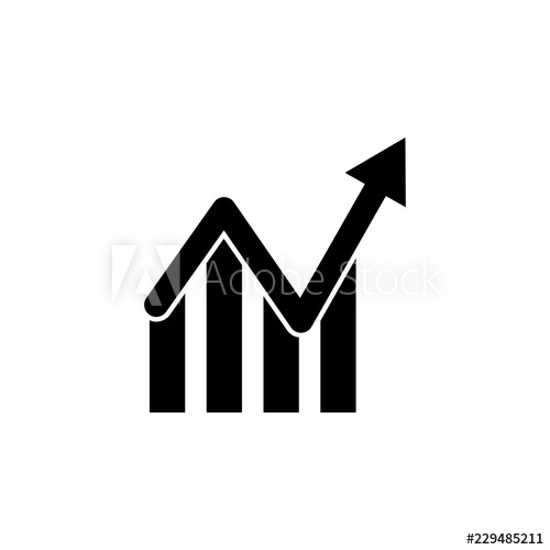 500x500 Growth Chart Icon Element Of Business Premium Quality Graphic