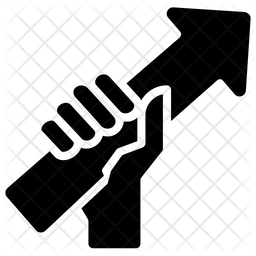 256x256 Growth Icon Of Glyph Style