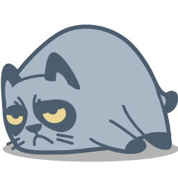 256x256 Cat Grumpy Icon Meow Iconset