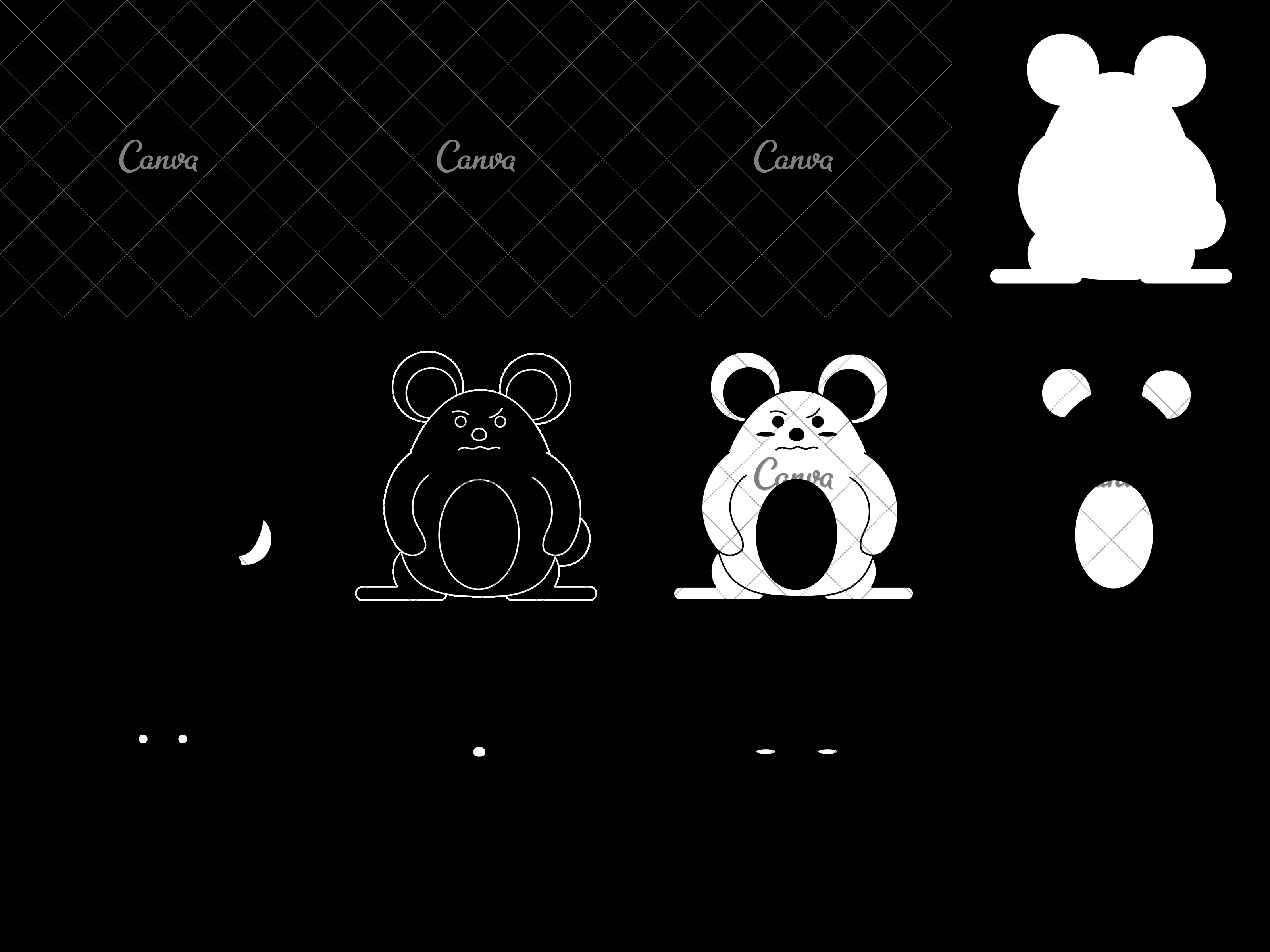 3200x2400 Cute Grumpy Mouse Icon Image