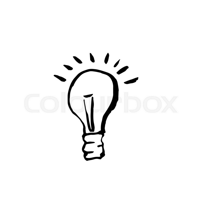 800x800 Light Bulb Grunge Icon Vector Stock Vector Colourbox