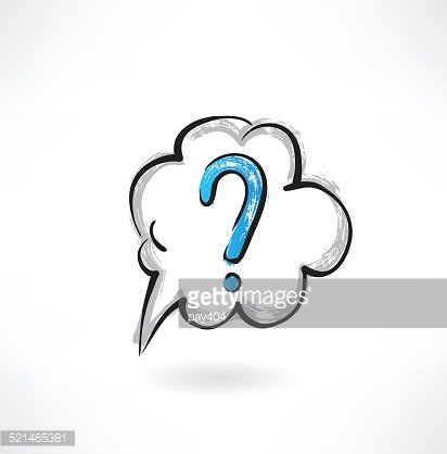 412x418 Question Cloud Grunge Icon Premium Clipart