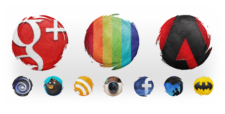 792x400 Tha Grunge Round Icons Tha Phlash