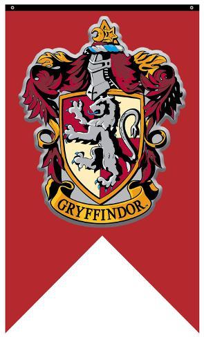 Harry Potter Gryffindor Crest Banner Print 295x488 Harry Potter Gryffindor Crest Banner Print