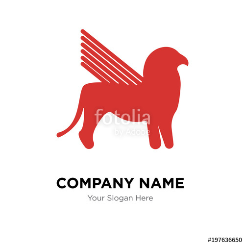 500x500 Gryphon Company Logo Design Template, Business Corporate Vector