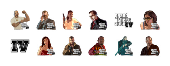 550x214 Gta Iv Icons Set Png Free Download, Icon Easy