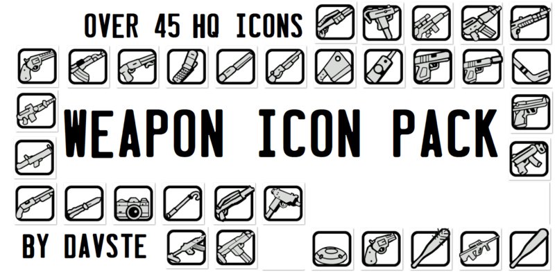 800x396 Gta San Andreas Hq Weapon Icons Mod