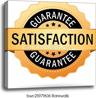 382x390 Satisfaction Guarantee Icon, Canvas Print Barewalls Posters