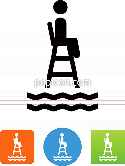 Life Guard Tower Icon 400x529 Life Guard Tower Icon