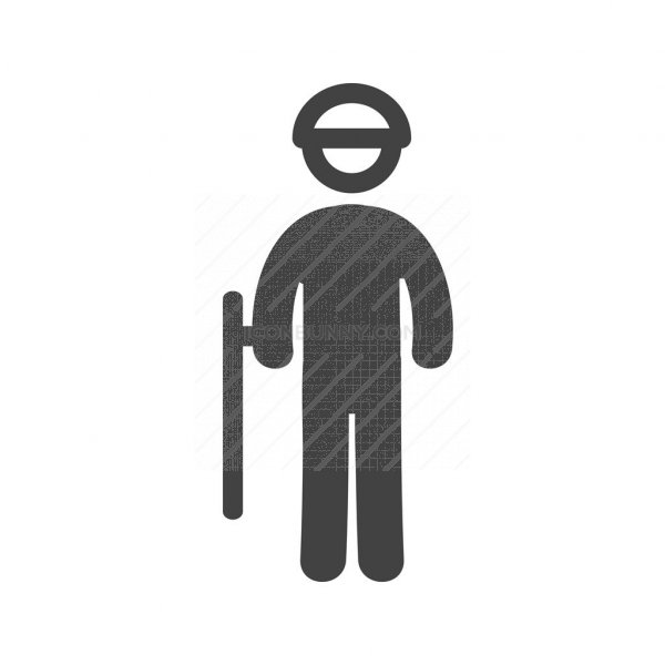 Security Guard Glyph Icon 600x600 Security Guard Glyph Icon