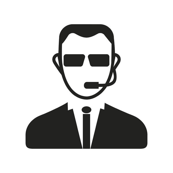 Security Guard Icon Art Print 600x600 Security Guard Icon Art Print
