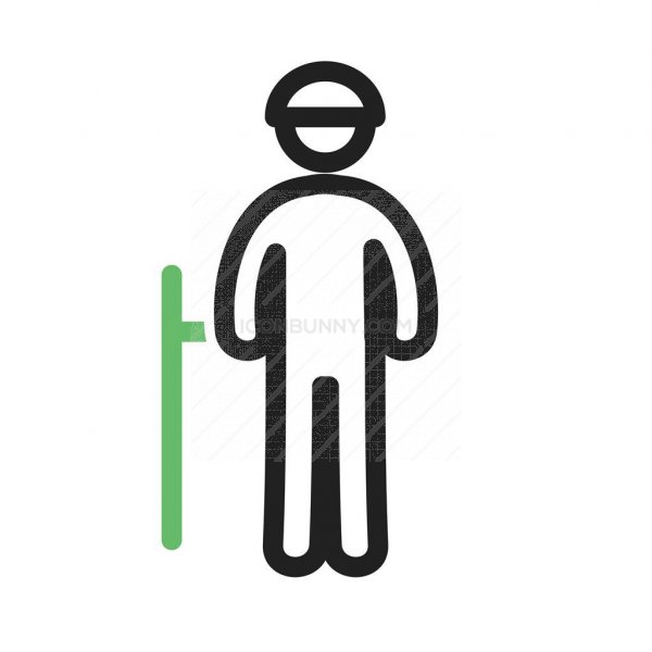 Security Guard Line Green Black Icon 600x600 Security Guard Line Green Black Icon