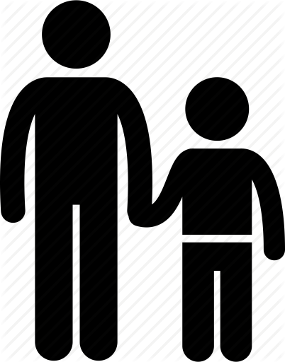 402x512 Child, Father, Guardian, Holding Hand, Kid, Single, Son Icon