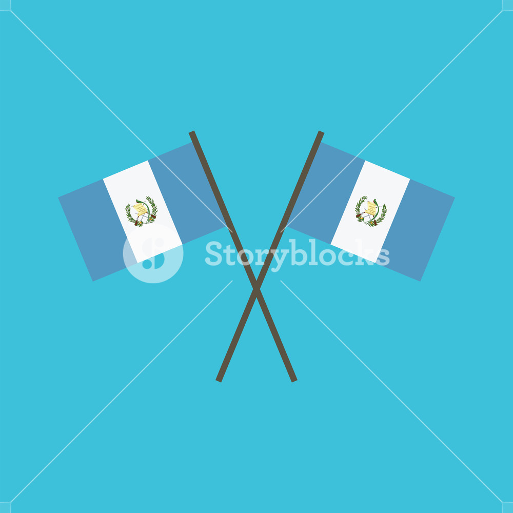 1000x1000 Guatemala Flag Icon In Flat Design Independence Day Or National