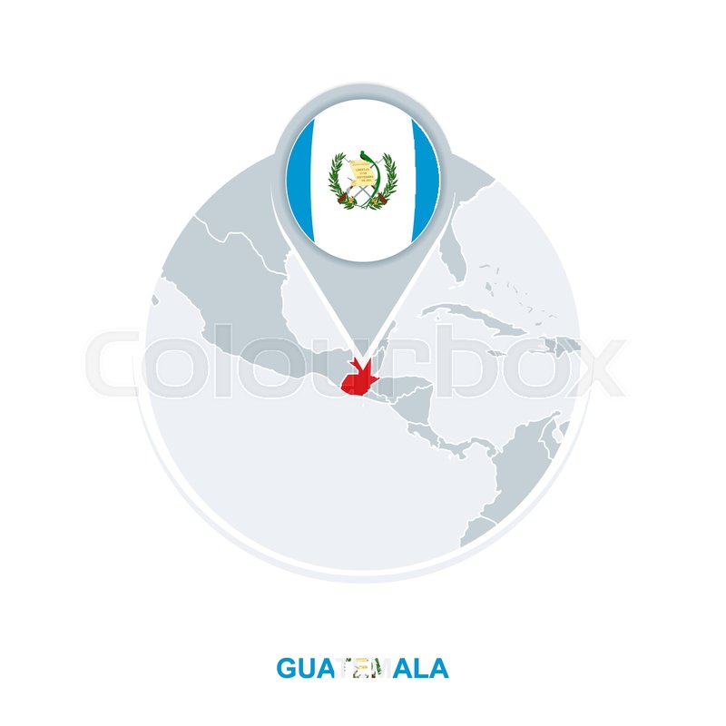 800x800 Guatemala Map And Flag, Vector Map Stock Vector Colourbox