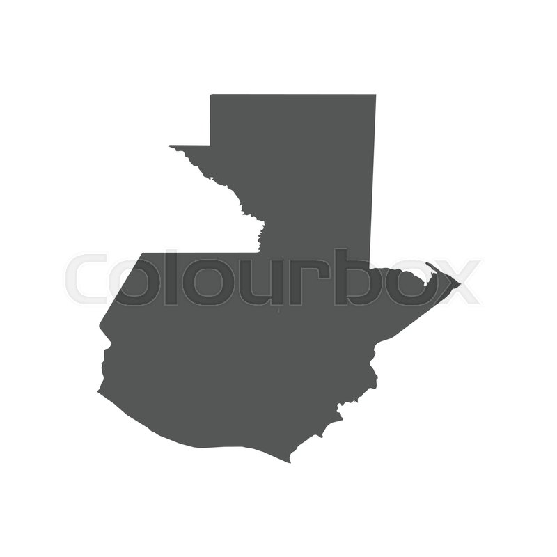 800x800 Guatemala Vector Map Black Icon On Stock Vector Colourbox