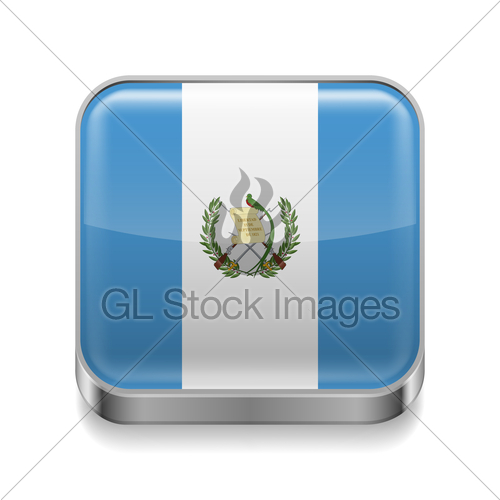 500x500 Metal Icon Of Guatemala Gl Stock Images