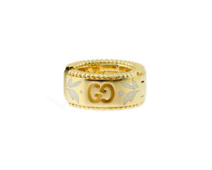 300x240 Gucci Icon Blooms Yellow Gold Enamel Earrings