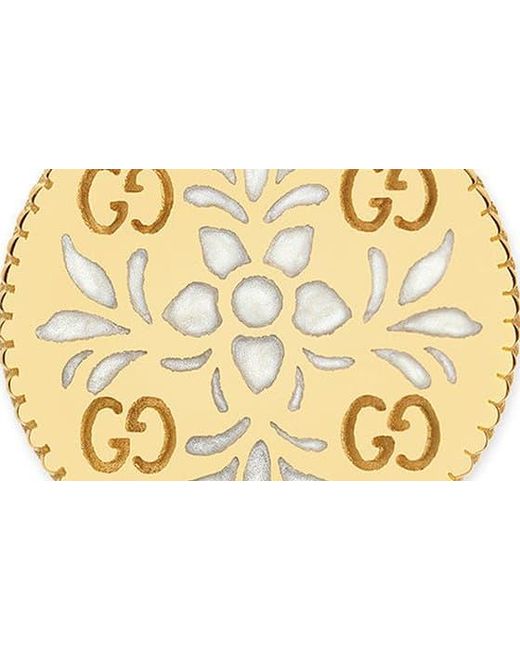 520x650 Gucci Icon Blooms Drop Earrings In Yellow Gold