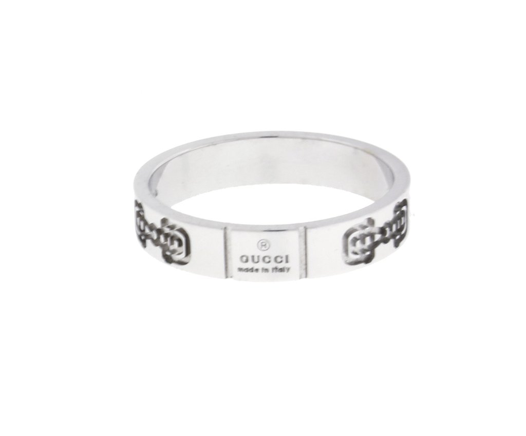 1024x849 Gucci Icon Band Ring In Karat White Gold New In Box Size