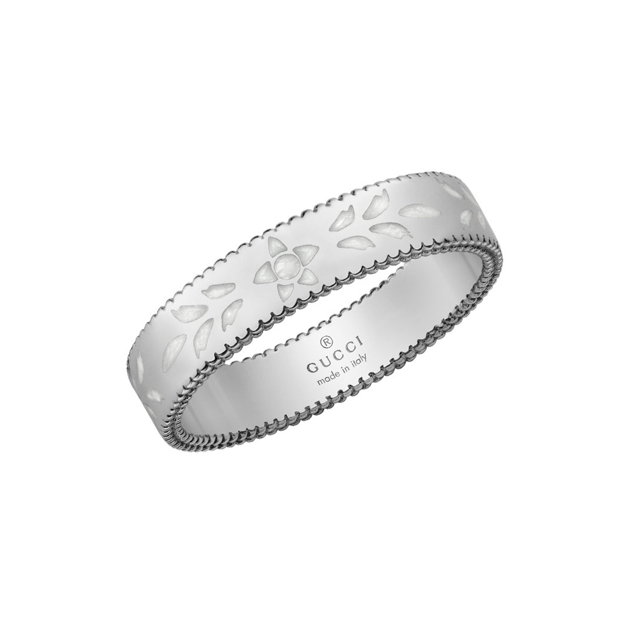 2000x2000 Gucci White Gold Icon Blossom Ring