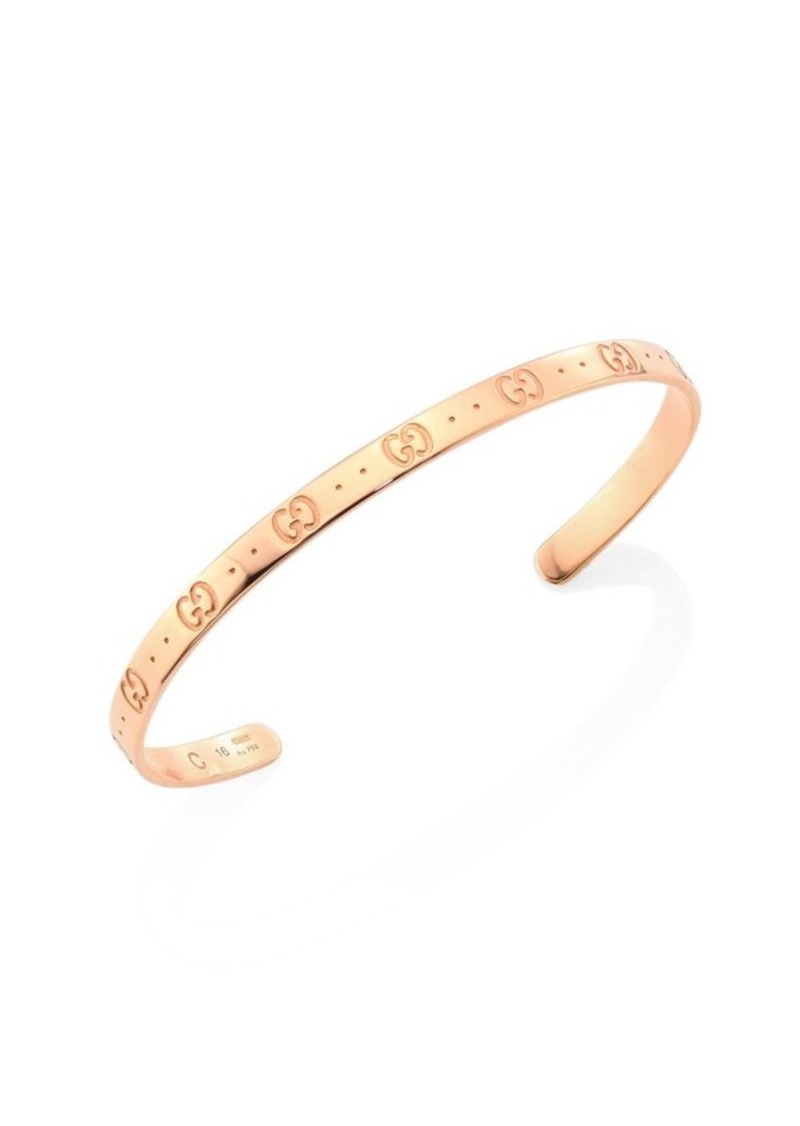 800x1126 Gucci Icon Rose Gold Bangle Bracelet Jewelry