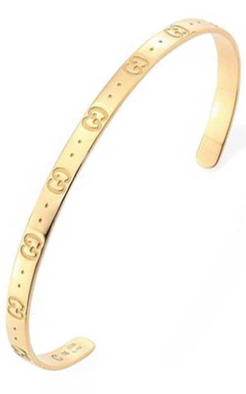 500x800 Gucci Icon Bangle Bracelet Yellow Gold