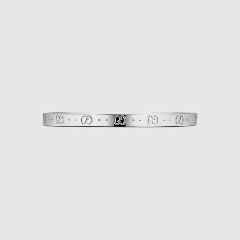 800x800 Gucci Icon Bracelet In White Gold