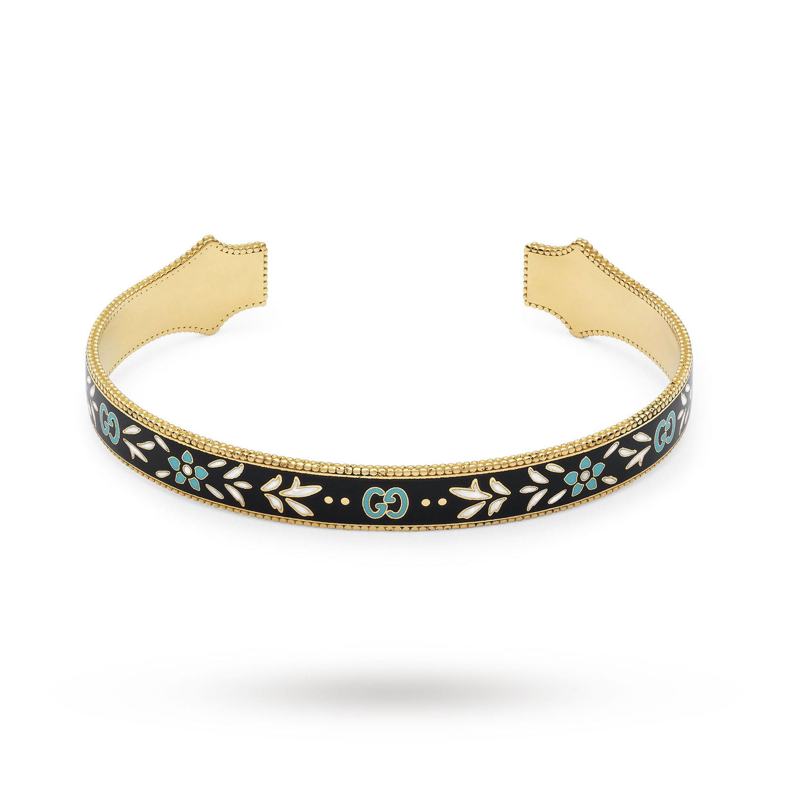 1600x1600 Gucci Icon Bracelet In Yellow Gold With Enamel Bracelets