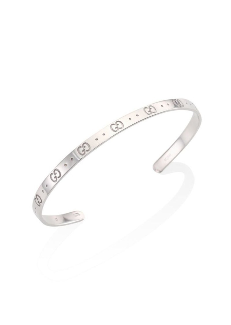 800x1126 Gucci Icon Sterling Silver Bangle Bracelet Jewelry
