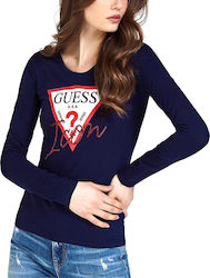 189x250 Guess Icon Tee Stream Navy Red