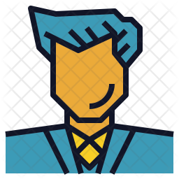 256x256 Guest Speaker Icon Of Colored Outline Style