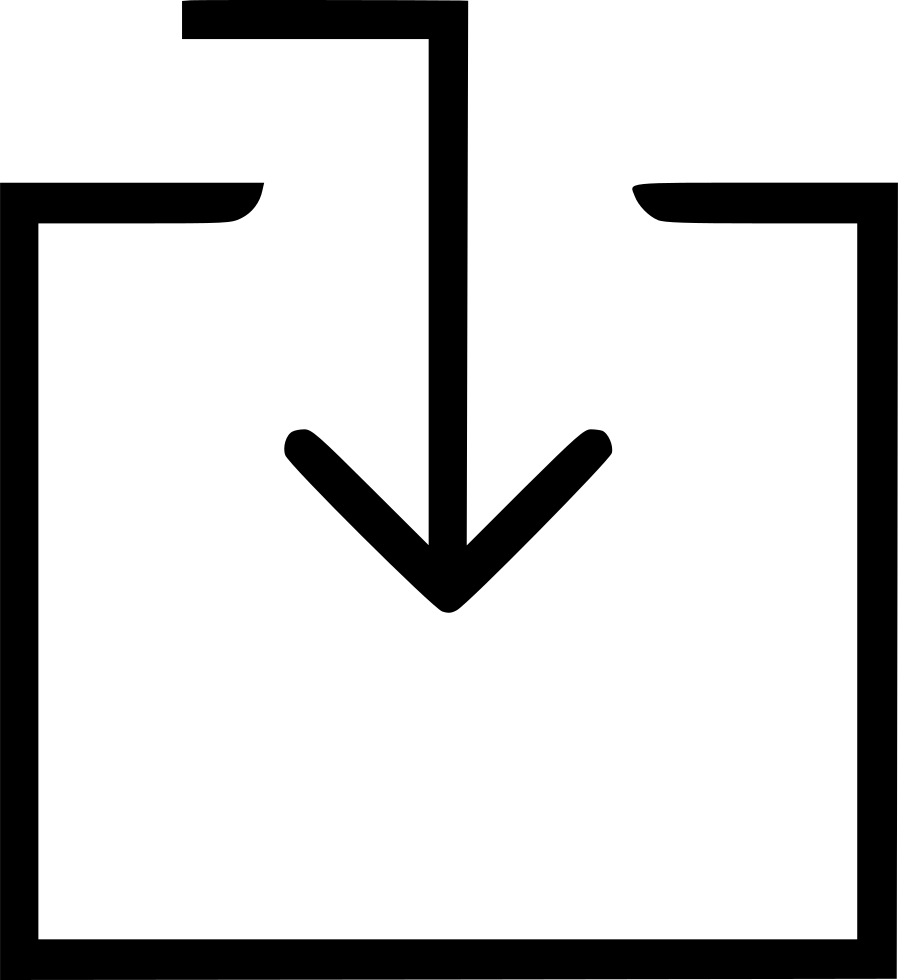 898x980 Box Entrance Guidance Arrow Png Icon Free Download