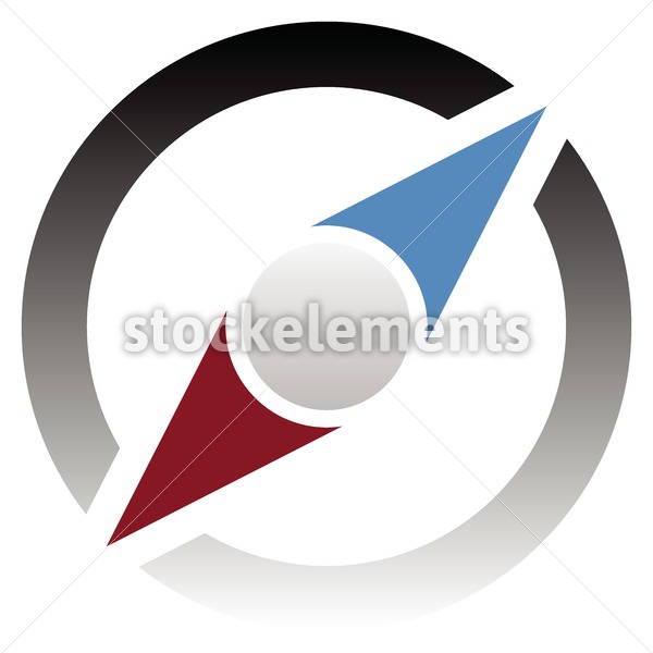 600x600 Compass Icon For Tour, Trip, Travel, Guidance Concepts