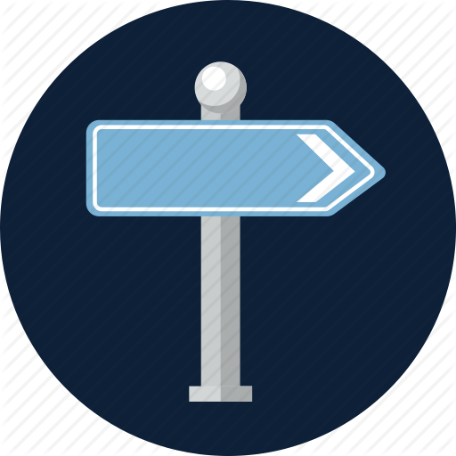 512x512 Direction, Guide, Journey, Location, Road, Street, Wayfinding Sign